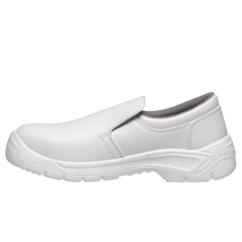 S2 Safety Shoe White Leather - Lightweight
