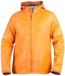 Windjack met kap en zilverkleurige voering