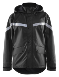4305 Regenjas Level 2 - Zwart / Reflective