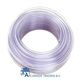 TRANSPARANTE PVC SLANG Ø7-10MM ROL 50 METER