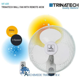 TRINATECH WF-40R WANDVENTILATOR MET AFSTANDSBEDIENING 40CM