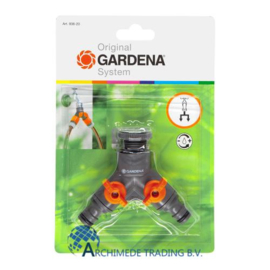 GARDENA 2-WEG WATERVERDELER 21 MM (G 1/2") + 26,5 MM (G 3/4")