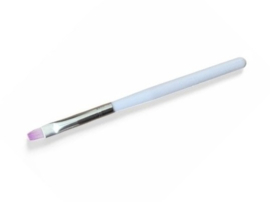Gel Penseel -White short Flat #4