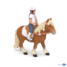 shetland pony met zadel 51559