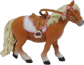 shetland pony met zadel 51559