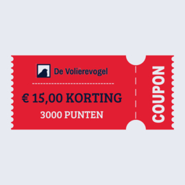 € 15,00 kortingscoupon