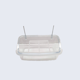 Hangbak transparant 10 cm