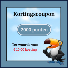 kortingscoupon t.w.v. € 10,00