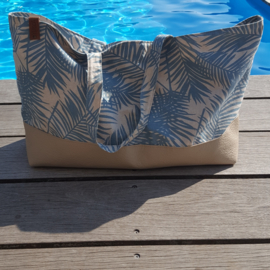 Zomertas Summerbreeze Palm Leave Aqua