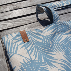 Zomertas Summerbreeze Palm Leave Aqua