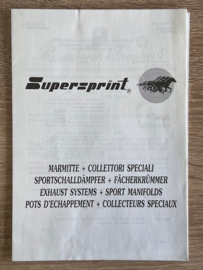 Supersprint uitlaat
