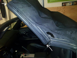 Tochtstrip rubber softtop rechts 99-09