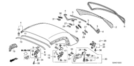 Hardtop glas achterraam ruit (99-09)