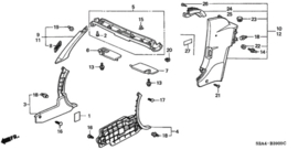 Borstel softtop rechts (99-09)