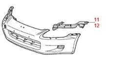 Voorbumper ophang frame rechts