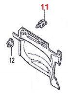 Clip ring trek kofferbak bekleding