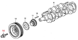 Bout sluitring krukas poelie