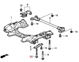 Subframe voorzijde - bout 14x130