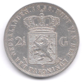 J - 2½ Gulden 1858 (4) ZF+/PR-
