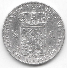 G - ½ gulden 1861 (5) ZF+/PR-