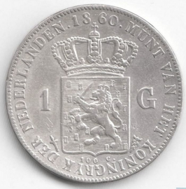 H - 1 Gulden 1860 (5) ZF+