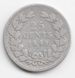 Koning Willem III - 25 Cent