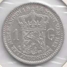 H - 1 Gulden 1914 (5) ZF+