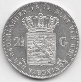 J - 2½ Gulden 1874 Klaverblad (1) FDC-