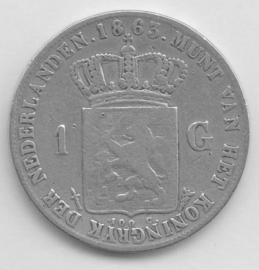 H - 1 Gulden 1863 (7) FR/FR+