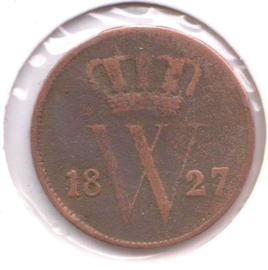B - 1 Cent 1827 Brussel (7) FR/ZF-