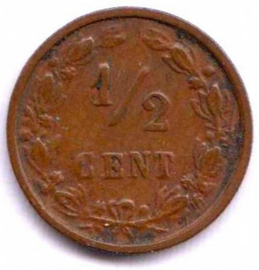 A - ½ Cent 1885 (6) ZF