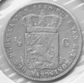 G - ½ gulden 1860 (7) ZF-