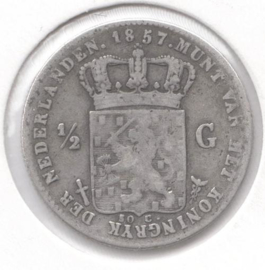 Koning Willem III - ½ Gulden