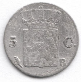 D - 5 Cent 1828 Brussel (7) FR+/ZF