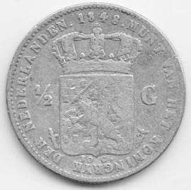 G - ½ gulden 1848 (7) FR+/ZF-