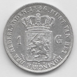 H - 1 Gulden 1846 Zwaard (5) ZF+