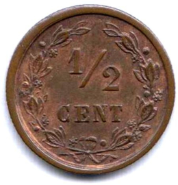 A - ½ Cent 1898 (5) ZF+