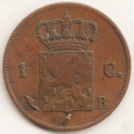 B - 1 Cent 1822 Brussel (7) FR+/ZF