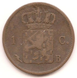 B - 1 Cent 1826 Brussel (7) FR+/ZF-