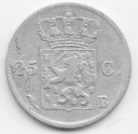 F - 25 cent 1827 Brussel (7) FR+/ZF-