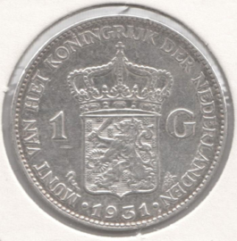 H - 1 Gulden 1931 (6) ZF+