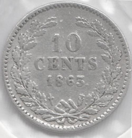 E - 10 Cent 1863 (7) FR+/ZF