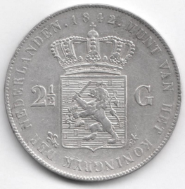 J - 2½ Gulden 1842 (5) ZF+/PR-