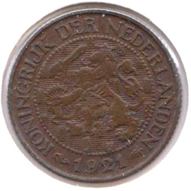 B - 1 cent 1921 (5) ZF+