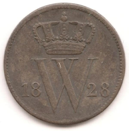 B - 1 Cent 1828 Brussel (7) ZF-