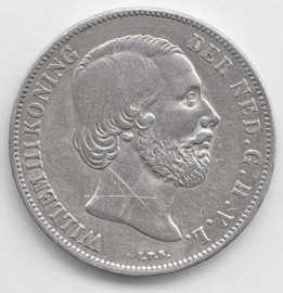 H - 1 Gulden 1854 (5) ZF+