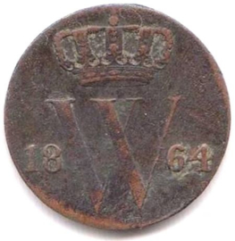 A - ½ Cent 1864 (6) ZF