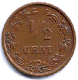 A - ½ Cent 1886 (6) ZF