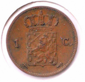 Koning Willem III - 1 Cent
