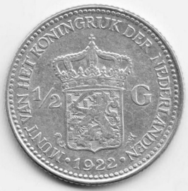 G - ½ gulden 1922 (6) ZF